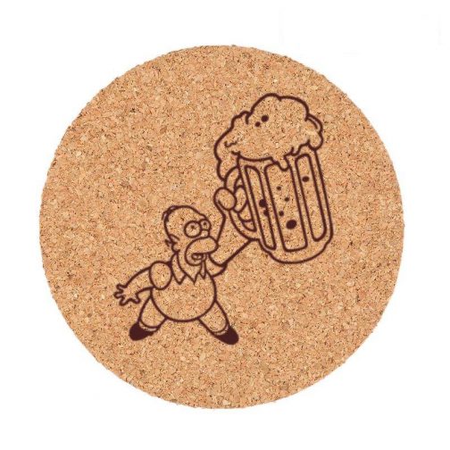 Lot de 6 sous verre en liège personnalisés – Image 3