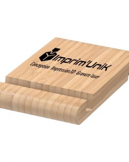 Support smartphone en bambou personnalisé