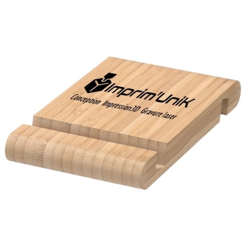 Support smartphone en bambou personnalisé – Image 2