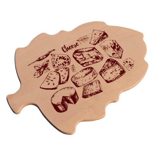 Planche en bois en forme de feuille Personnalisée – Image 2