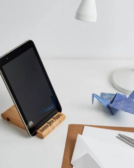 Support smartphone en bambou personnalisé