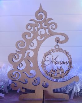 Arbre et boule personnalisée de Noël