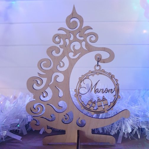 Arbre et boule personnalisée de Noël