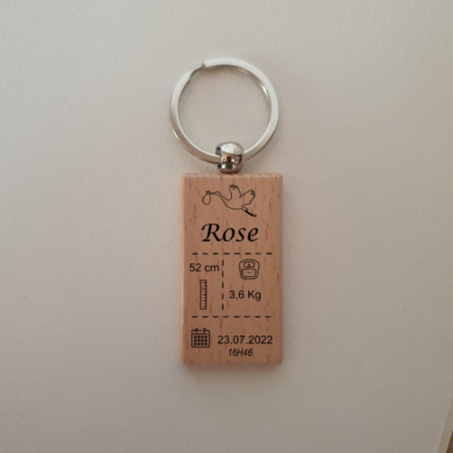 Porte clés bois – Image 3