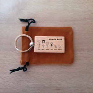 Porte clés bois