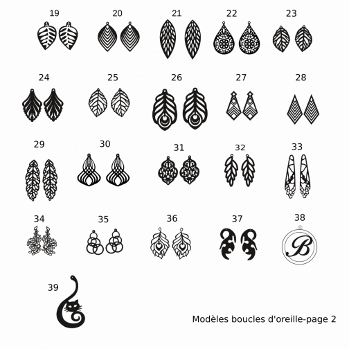 Boucles d'oreilles en bois – Image 14