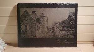 Ardoise gravée